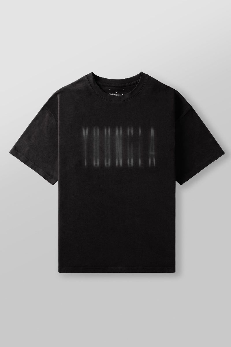 YoungLA 4075 , Blurry Heavyweight Shirt Black Wash | LP5386-710