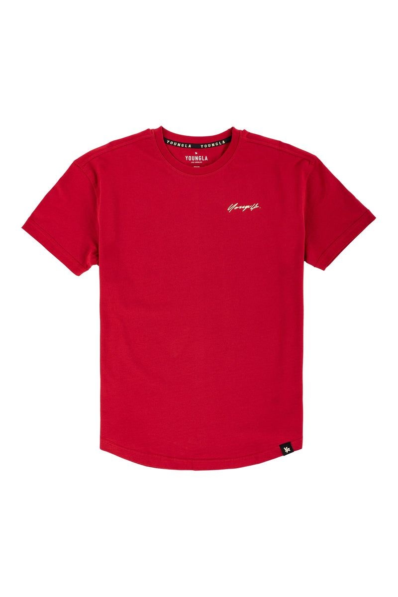 YoungLA 408 Autobiography Shirt Red | UK7928-503