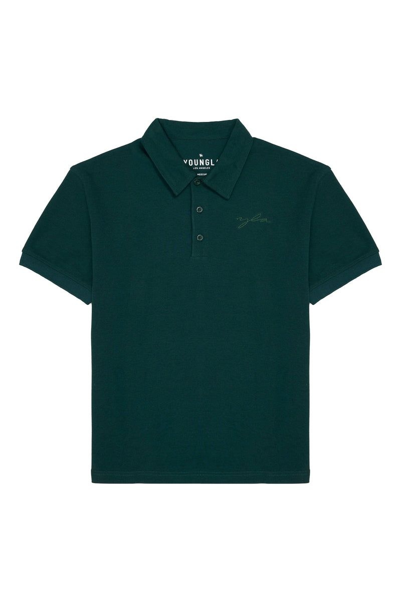 YoungLA 412 Jacked Polo Shirt Ponderosa Pine | IJ5928-406