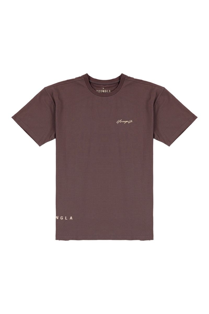 YoungLA 414 Signature Shirt Wine Wash | KU6193-745