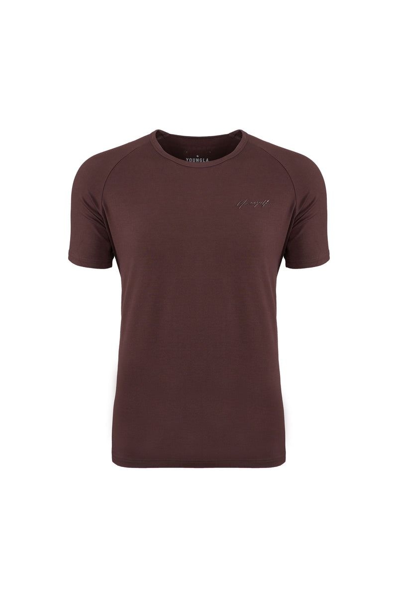 YoungLA 422 Fitted Delt Shirt Brown | TL0631-859