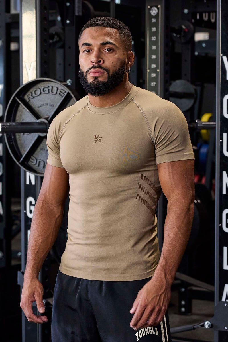 YoungLA 425 , Iron Compression Shirt Black | BG2758-394