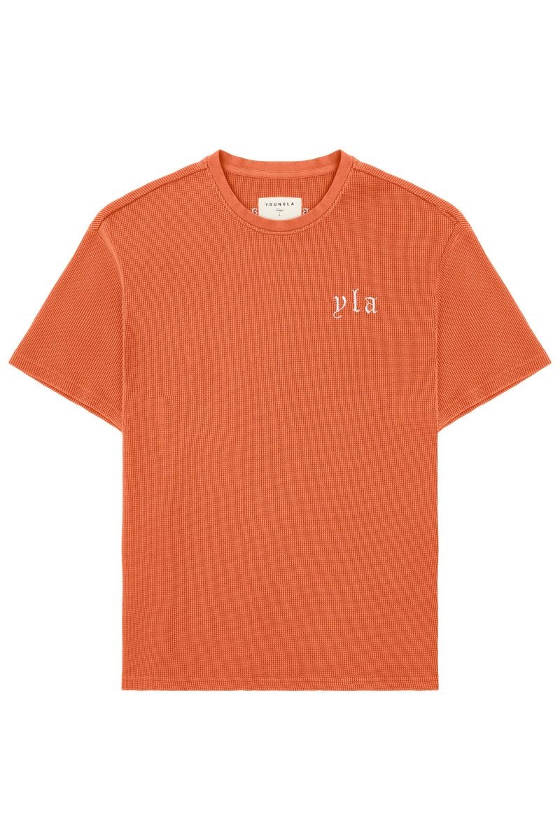 YoungLA 427 Summer Waffle Shirt Rusty Orange | MW5061-829