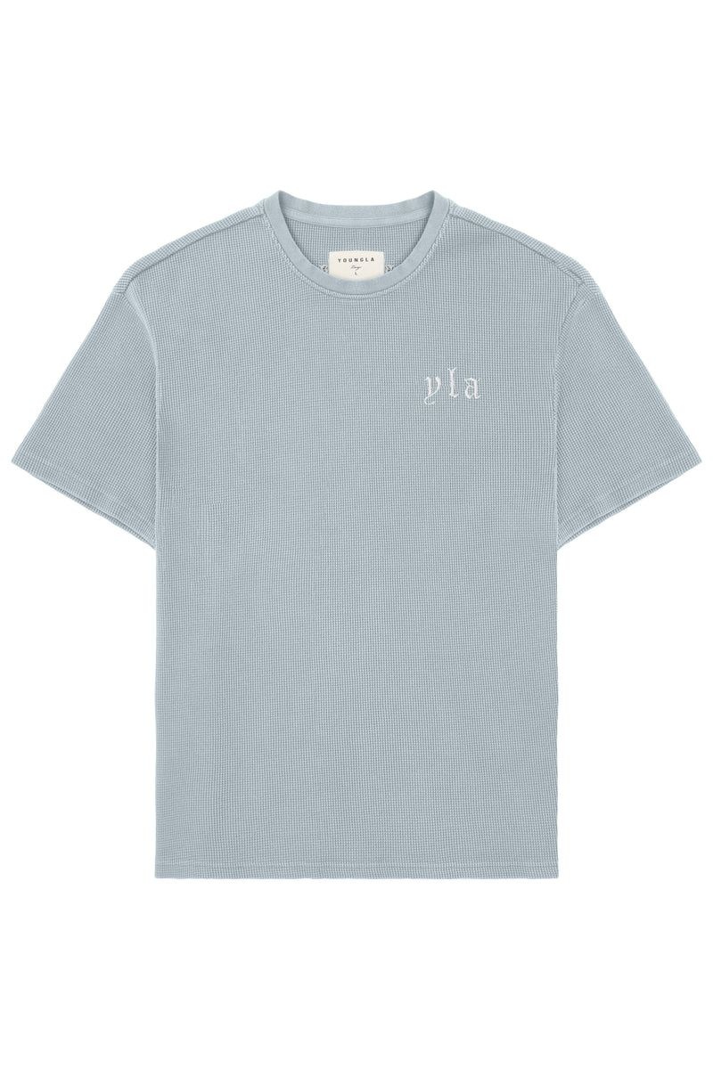 YoungLA 427 Summer Waffle Shirt Sky Blue | CJ8325-176