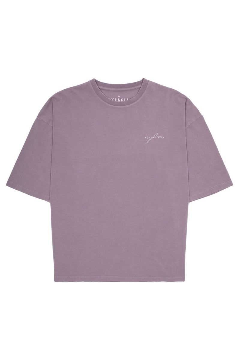 YoungLA 464 Skyline Super Sized Shirt Lavender Wash | VD7286-043