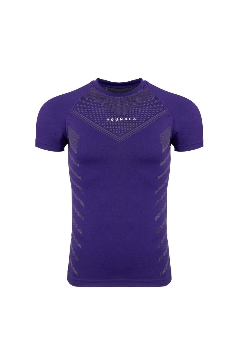 YoungLA 465 Superhero Compression Shirt Dark Purple | EF0379-482