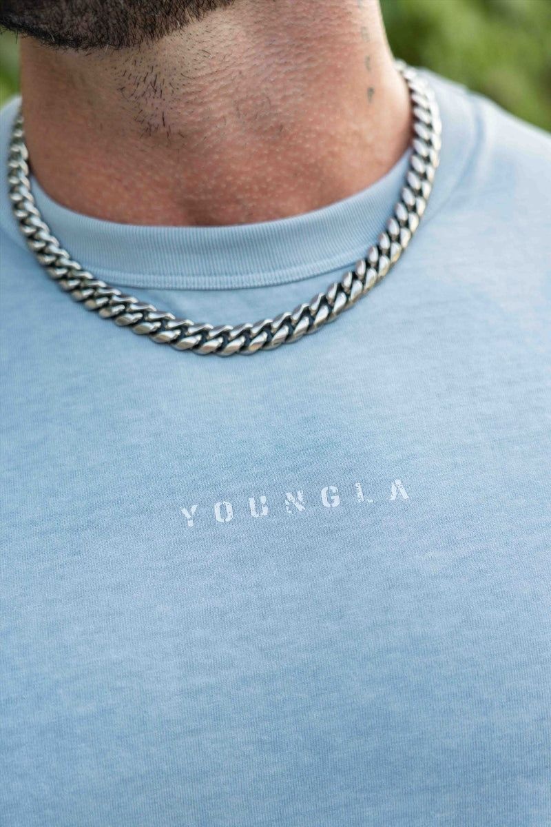 YoungLA 472 , Mellow Logo Shirt Black Wash | IS7462-805