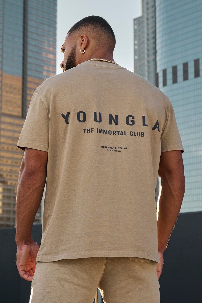 YoungLA 473 , Immortal Club Shirt Black Wash | SZ1746-839