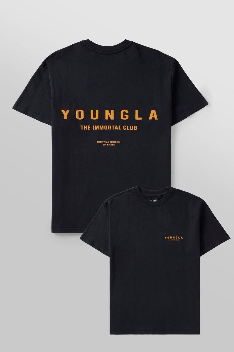 YoungLA 473 , Immortal Club Shirt Black Wash | SZ1746-839