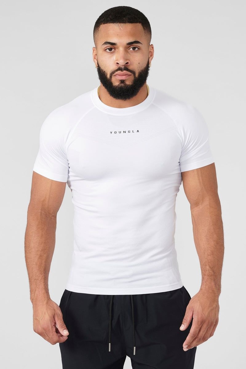 YoungLA 475 SuperVillain Compression Shirt White | GB2395-186