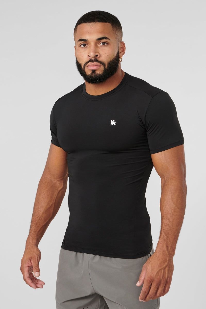 YoungLA 476 , Stealth Compression Shirt Black | PO0593-642