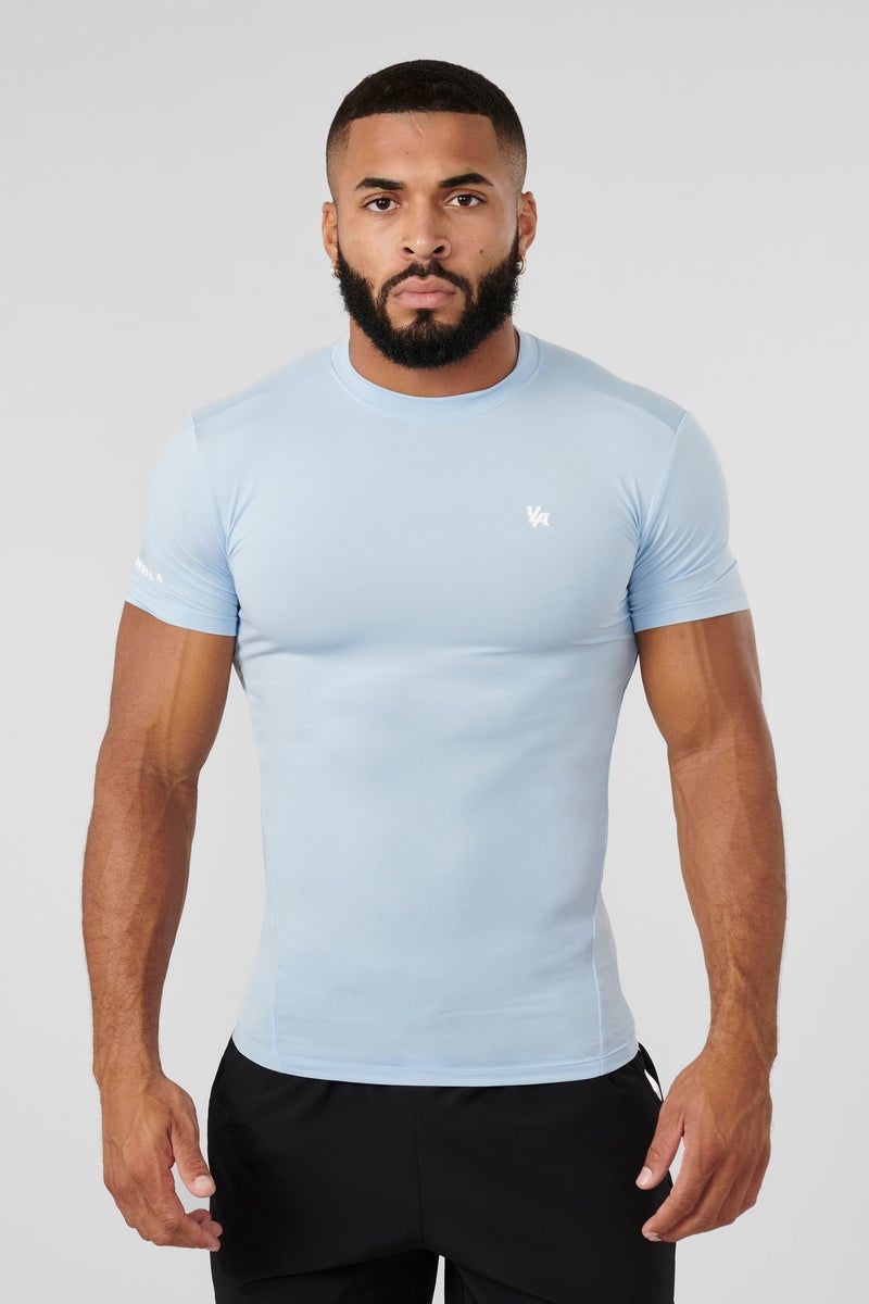 YoungLA 476 , Stealth Compression Shirt Light Blue | IK9603-871