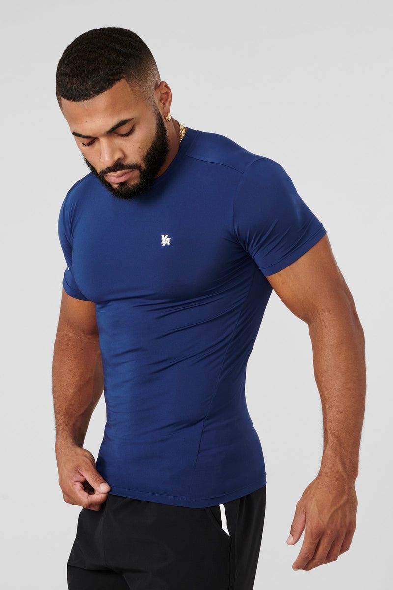 YoungLA 476 , Stealth Compression Shirt Navy | NT1530-279