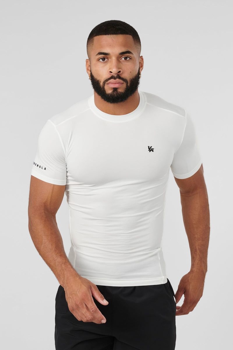 YoungLA 476 , Stealth Compression Shirt Off-White | KO7049-562