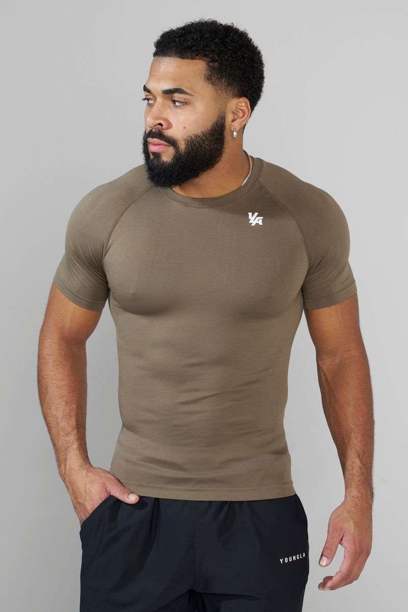 YoungLA 477 , Combat Compression Shirt Black | AB1396-542