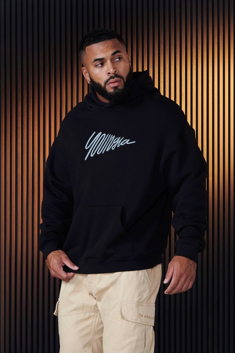 YoungLA 510 , Wavy Hoodies Black | FU0752-934