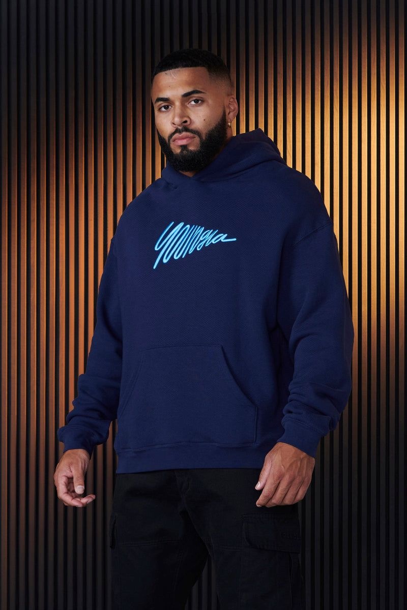 YoungLA 510 , Wavy Hoodies Navy | YX2691-830