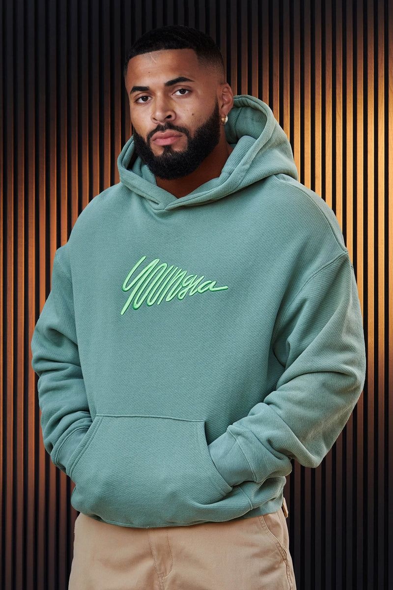 YoungLA 510 , Wavy Hoodies Sage Leaf | AH3810-795