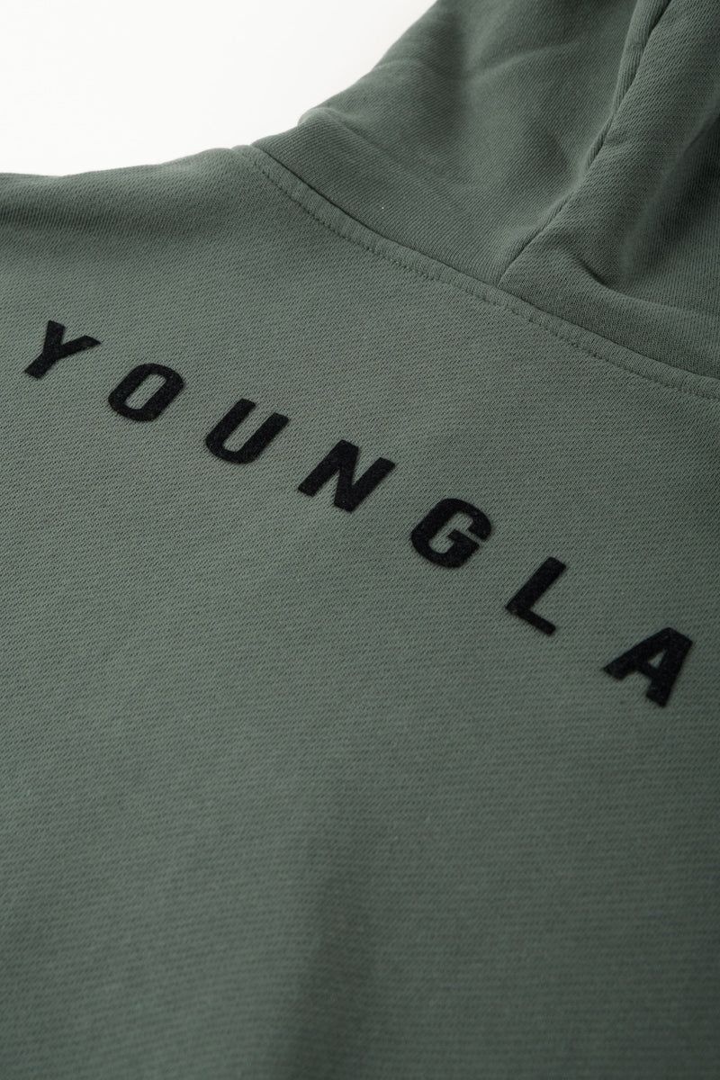 YoungLA 515 Monarch Zip-up Hoodie Black Wash | WL7865-903