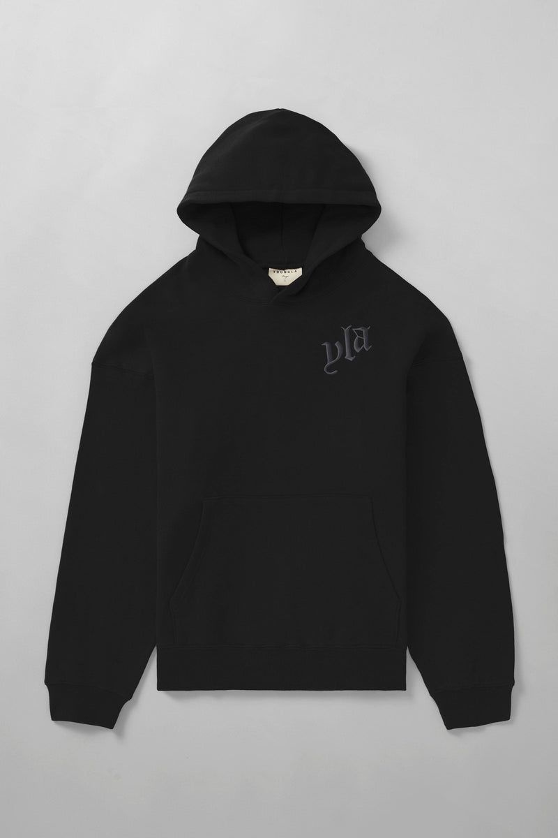 YoungLA 522 , Marshmallow Hoodies Black | YV8902-674