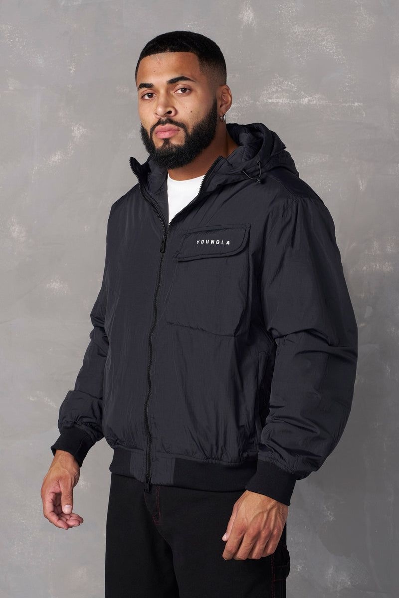 YoungLA 525 , Rain Day Jacket Black | AX1842-360