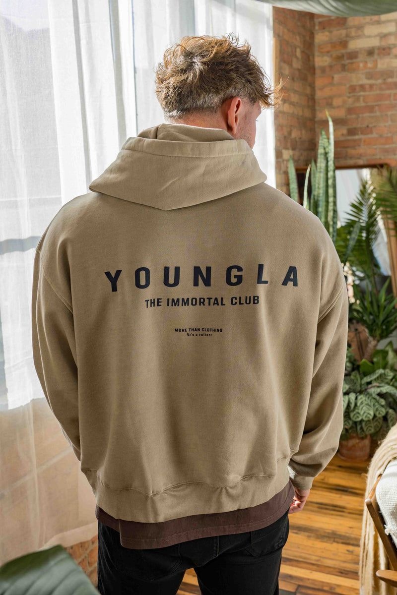 YoungLA 533 , Immortal Club Hoodies Black Wash | GZ3196-427