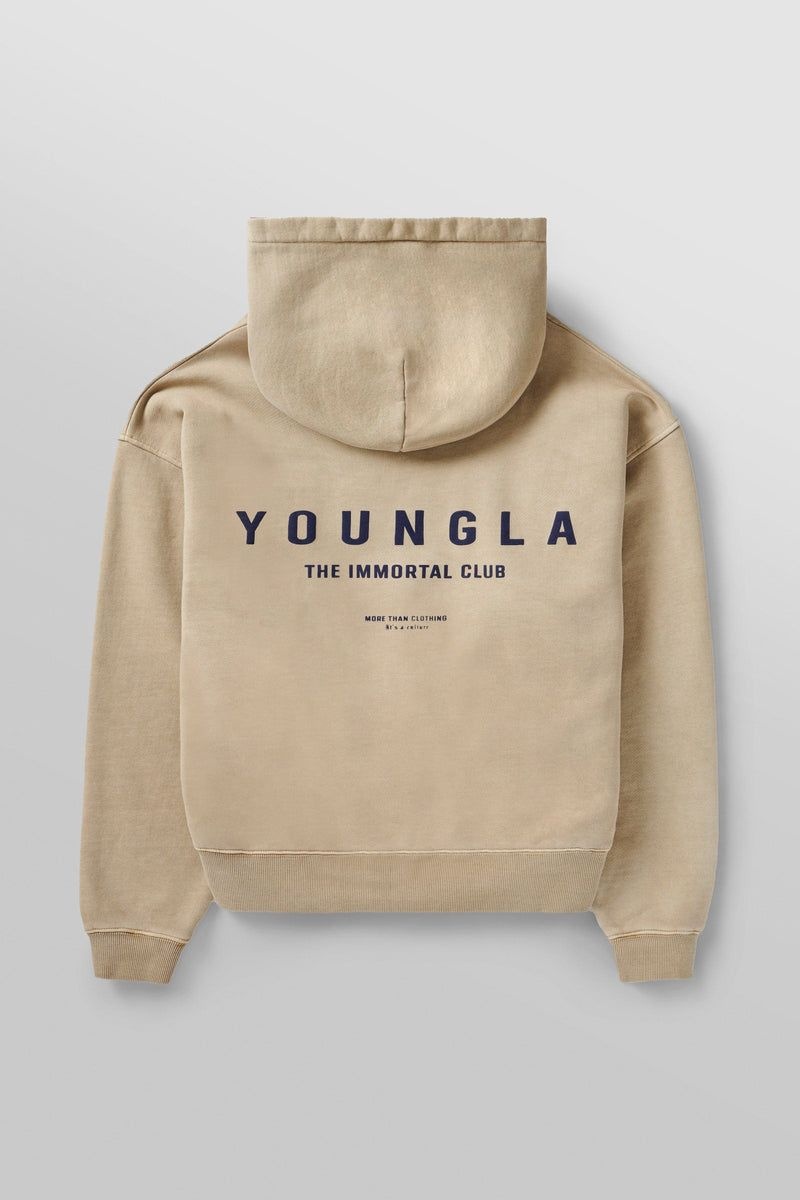 YoungLA 533 , Immortal Club Hoodies Sand Wash | VG5493-087