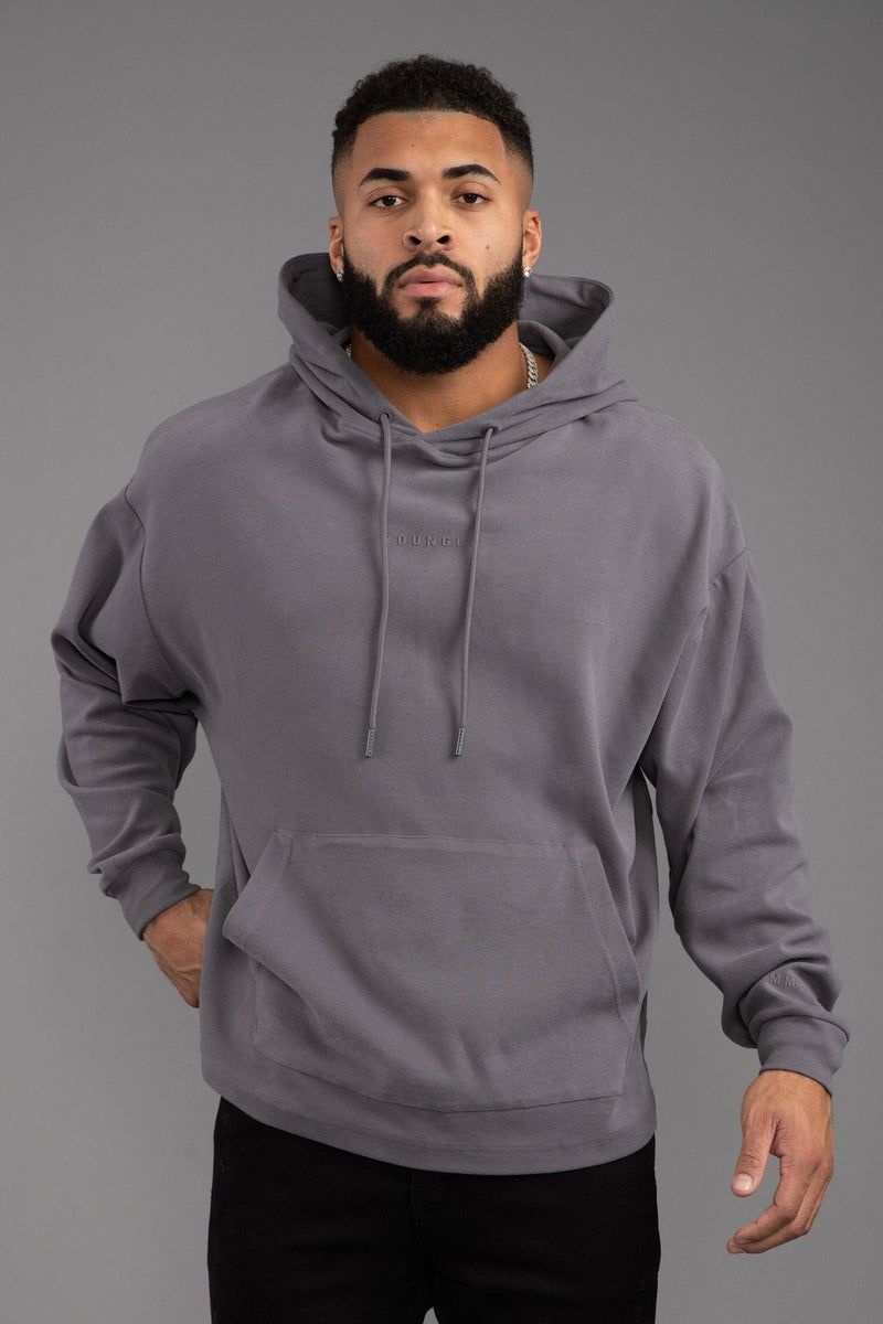 YoungLA 544 Cloud Hoodies Nardo Grey | KX3417-285