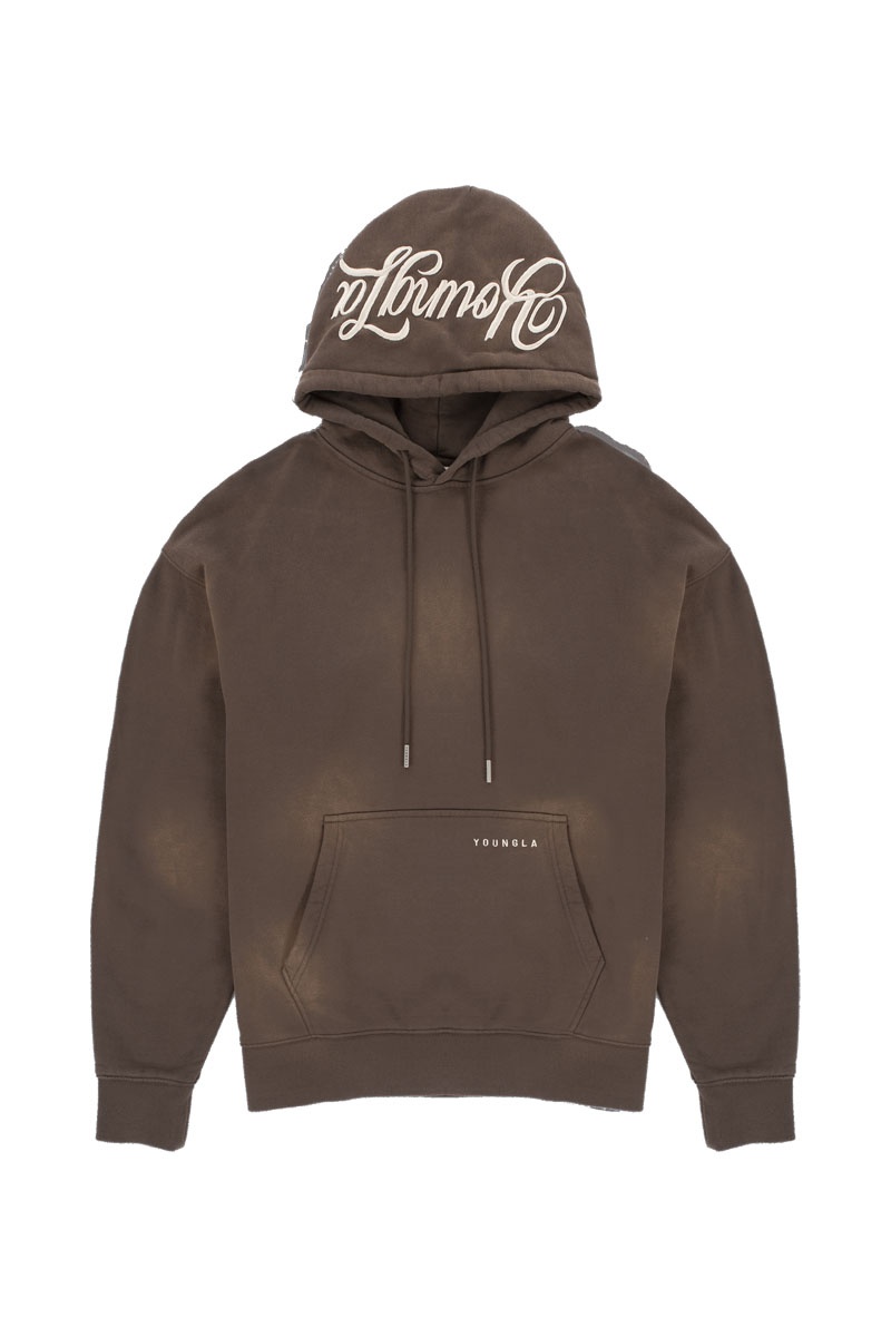 YoungLA 549 Phantom Hoodies Brown Wash | MA6297-510