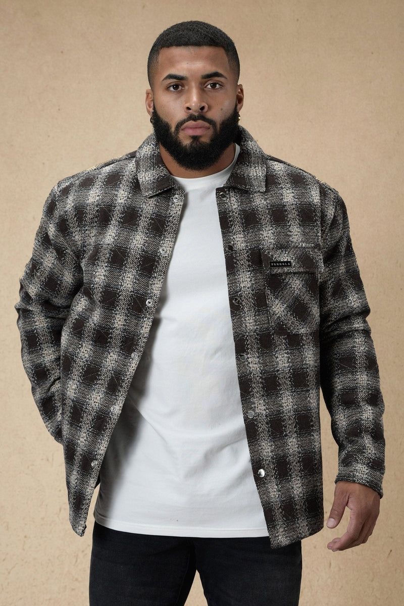 YoungLA 556 High Profile Flannel Jacket Black | QL4680-253