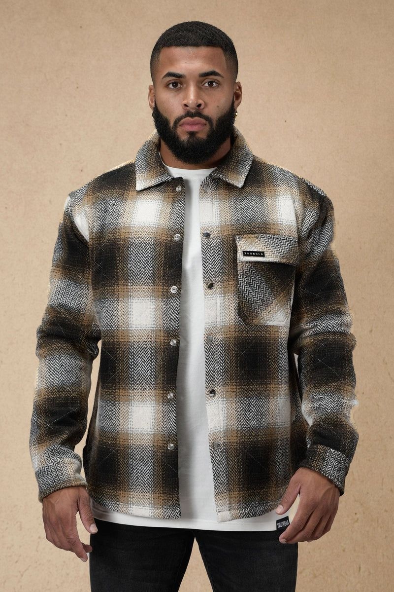 YoungLA 556 High Profile Flannel Jacket Rusty Orange | JY0719-543