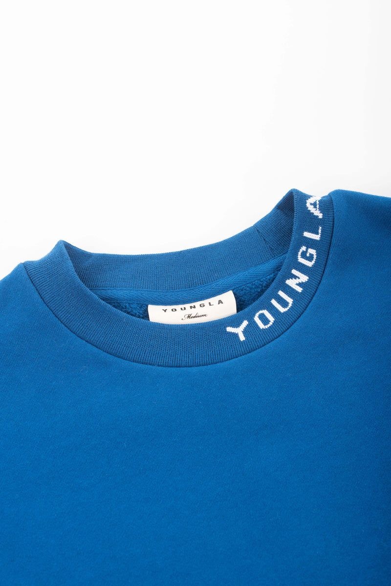 YoungLA 557 Trademark Crewnecks Black | NC8654-793