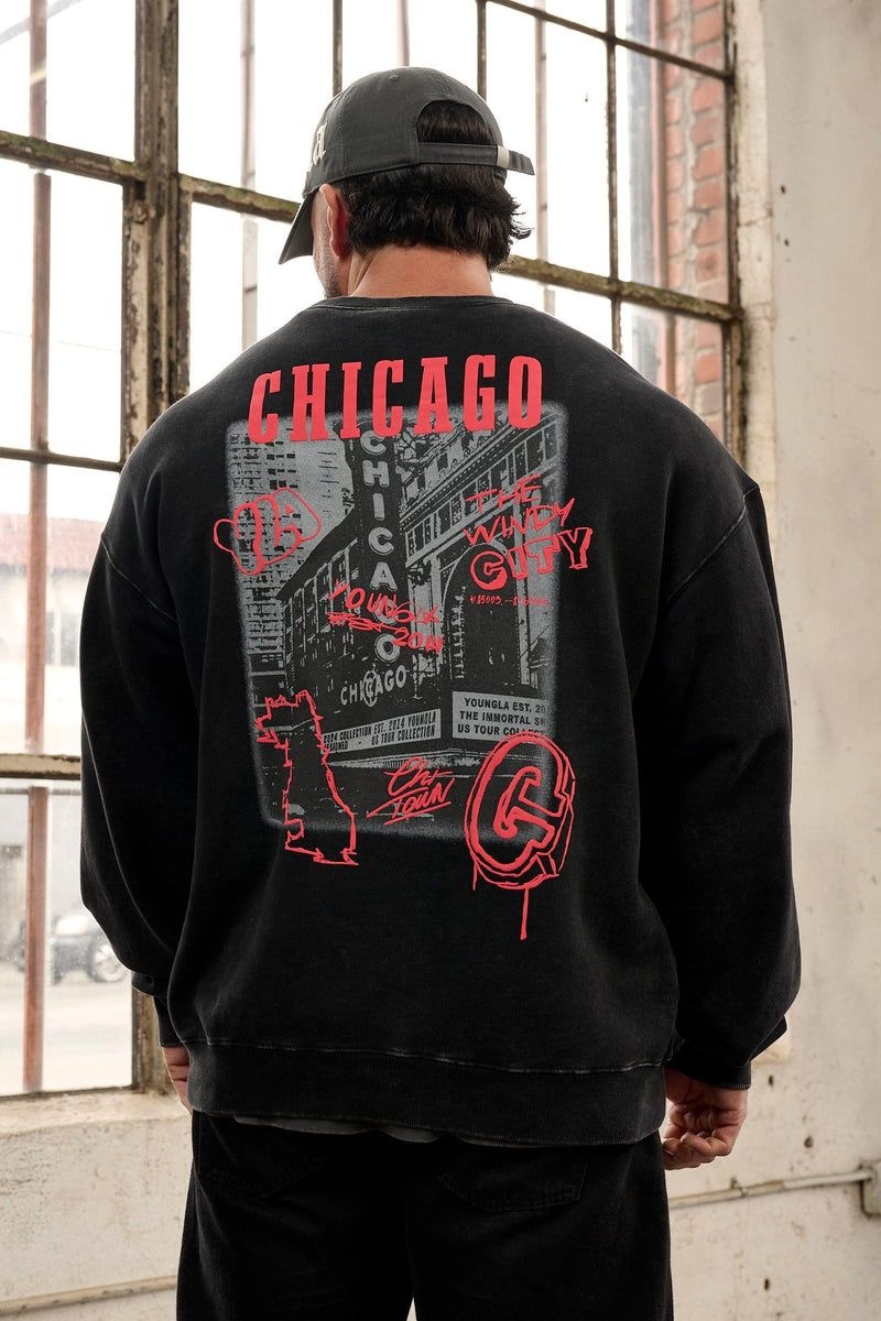 YoungLA 565 , US Tour Crewnecks Chicago | ZY6531-472