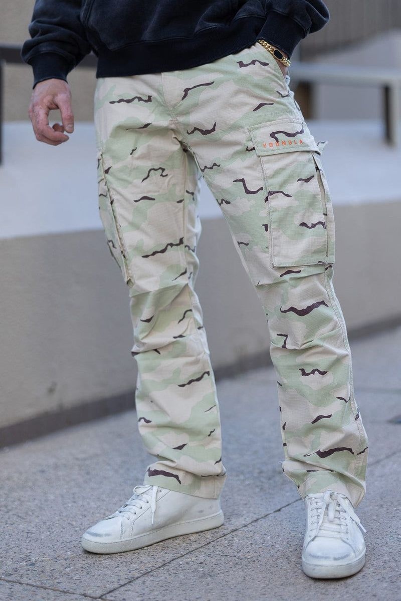 YoungLA 602 , Camo Tactical Cargos Camo Green | LK2530-419