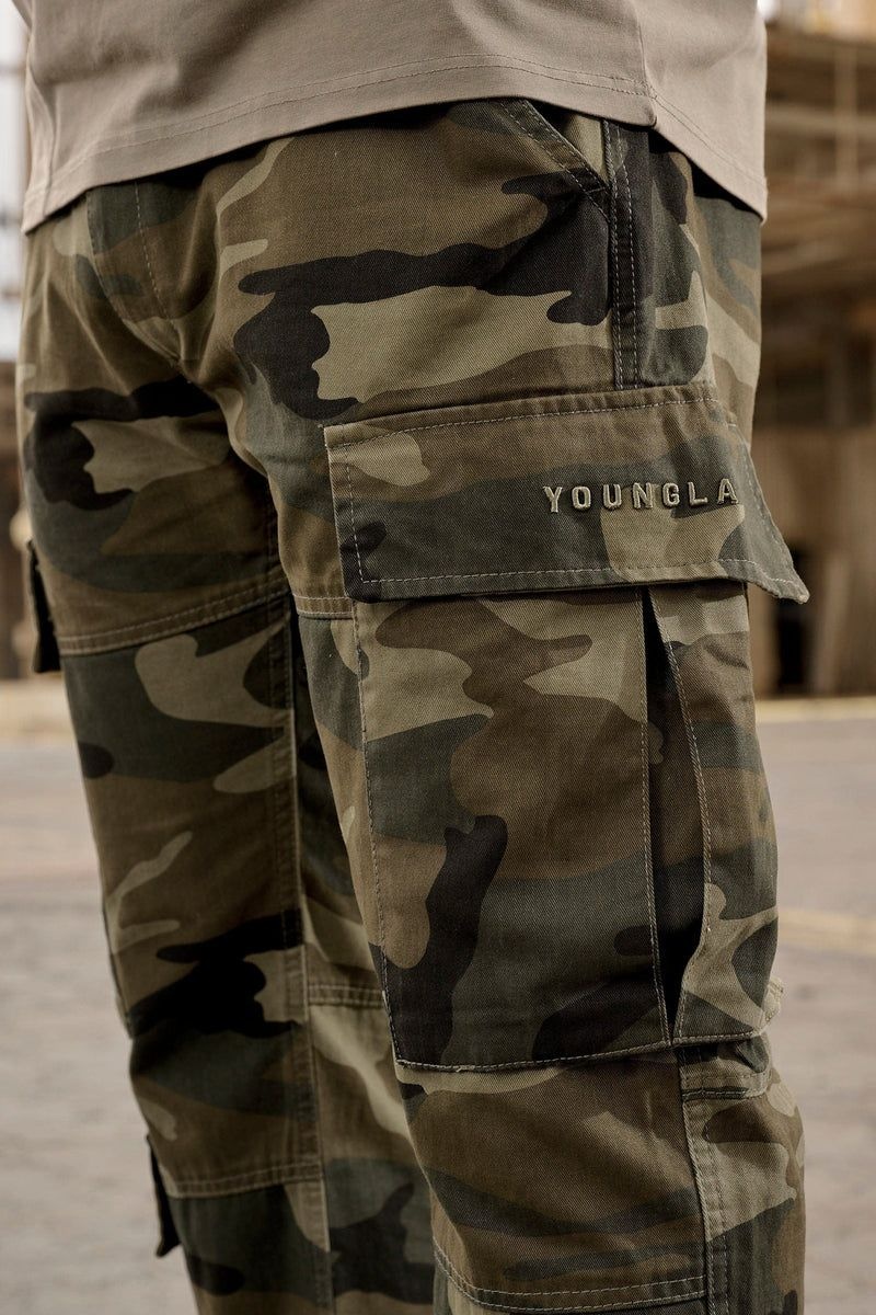 YoungLA 616 , Suburban Twill Cargos Black | KT0687-913