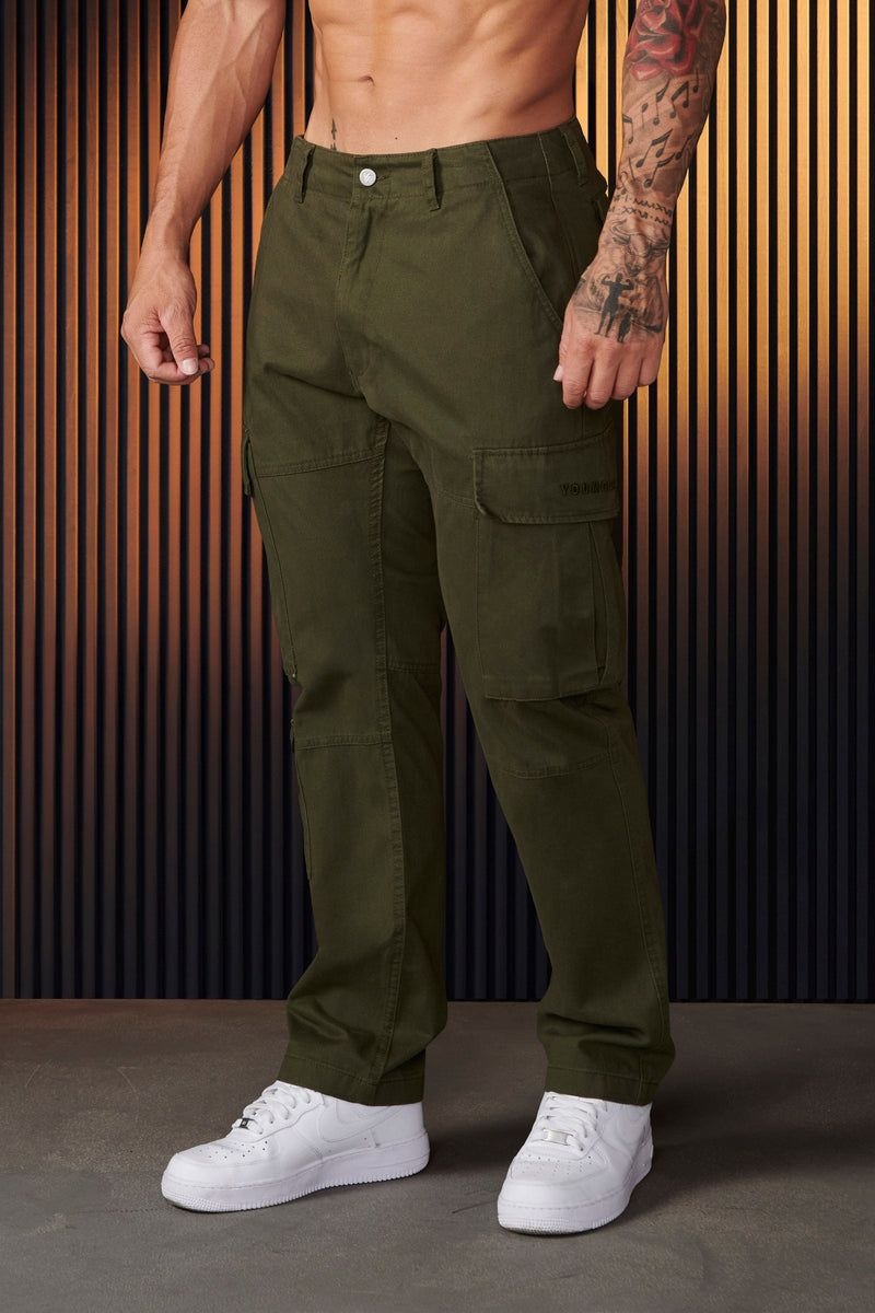 YoungLA 616 , Suburban Twill Cargos Olive | MD0154-269