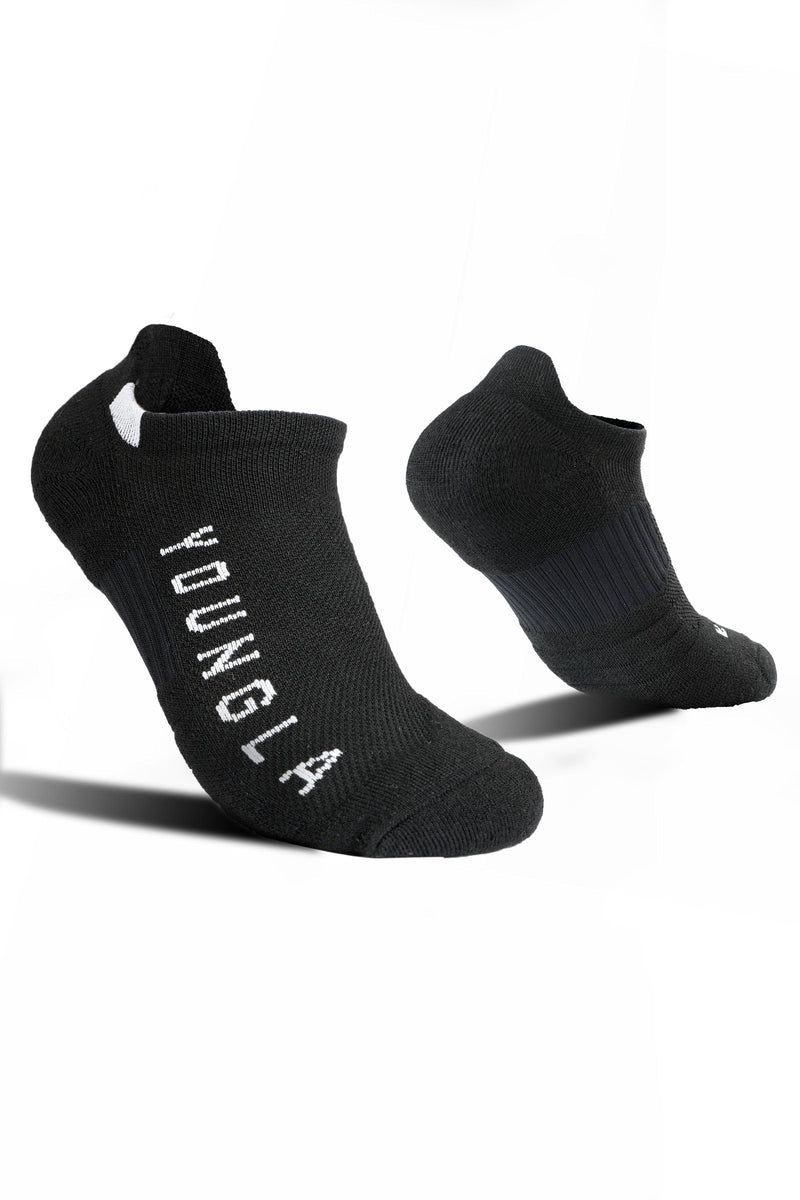 YoungLA 710 Performance Ankle Socks 3-Pack Black | ID6517-403