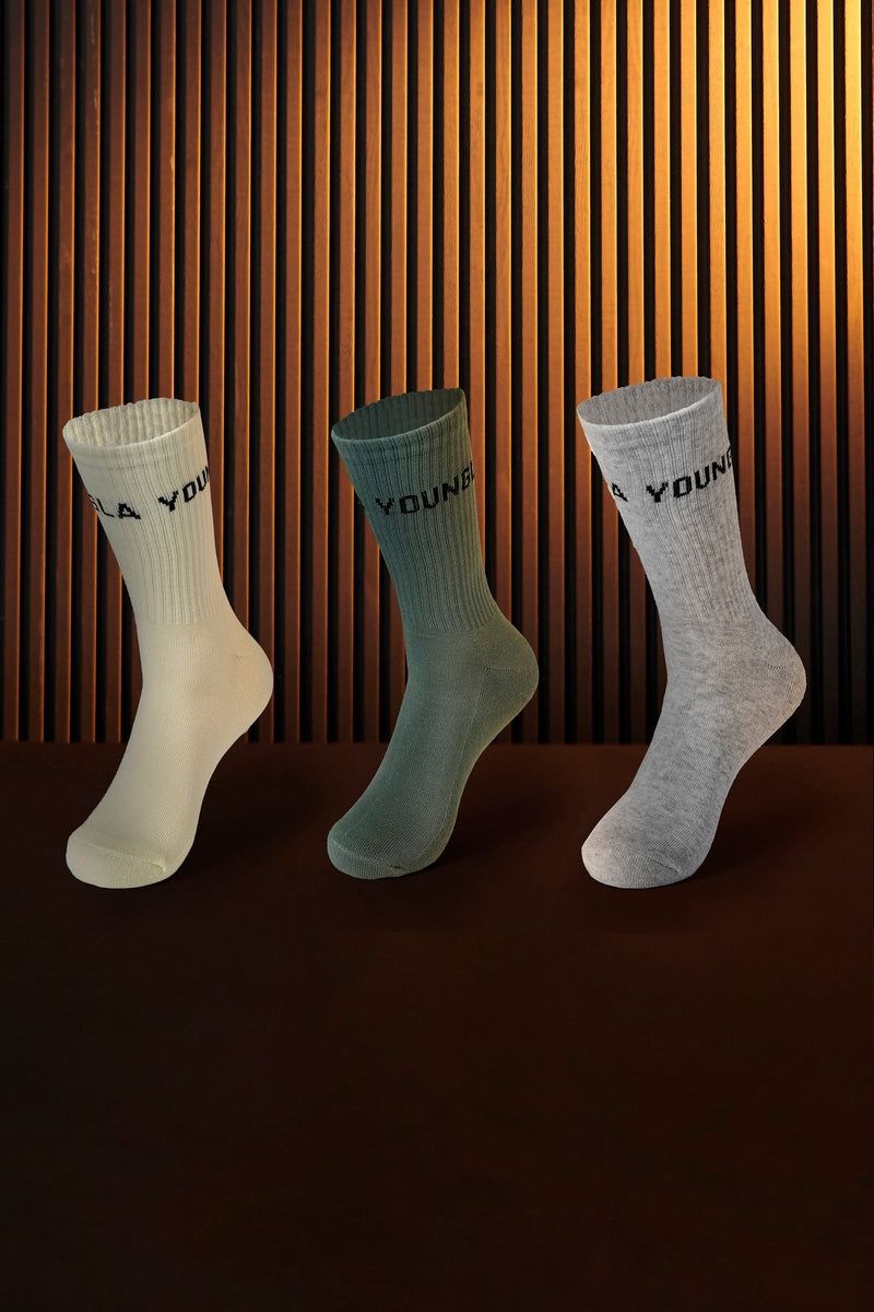 YoungLA 714 , Earthy Socks Set Earthy Pack | UL6824-793