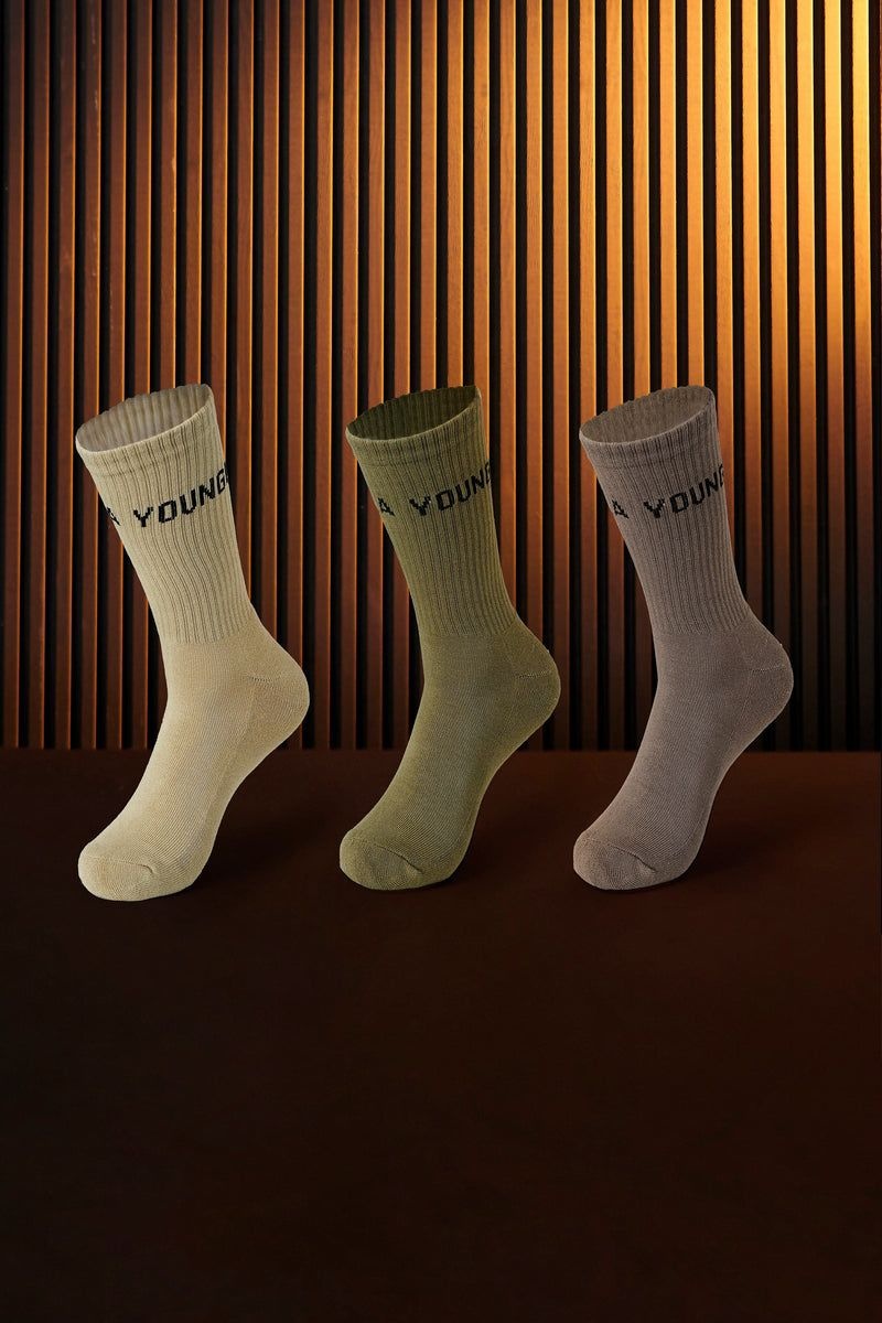 YoungLA 714 , Earthy Socks Set Earthy Pack | UL6824-793