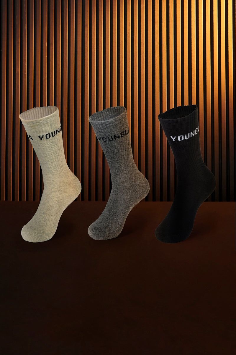 YoungLA 714 , Earthy Socks Set Heather Pack | OM0591-834