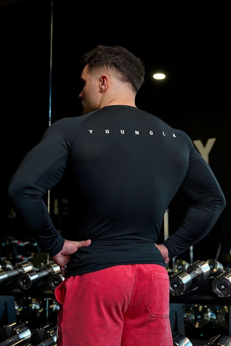 YoungLA 802 , Speed Compression Longsleeves Black | XR0194-327