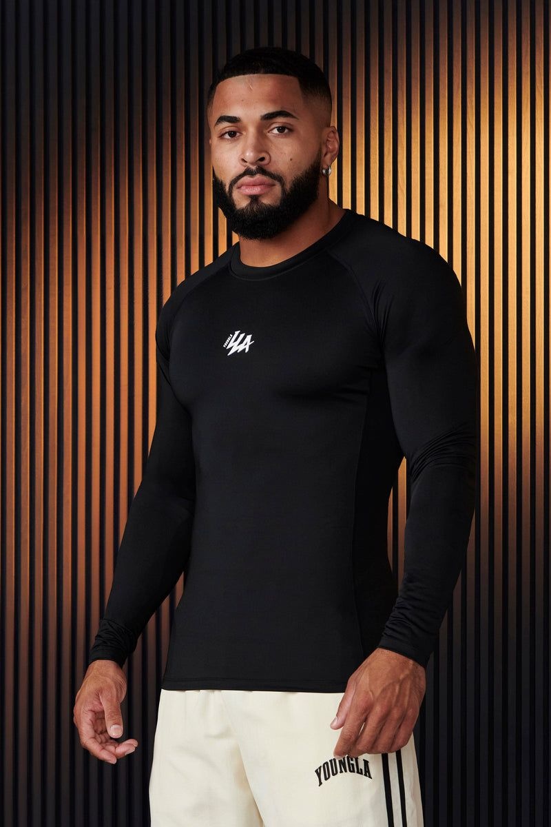 YoungLA 802 , Speed Compression Longsleeves Black | XR0194-327