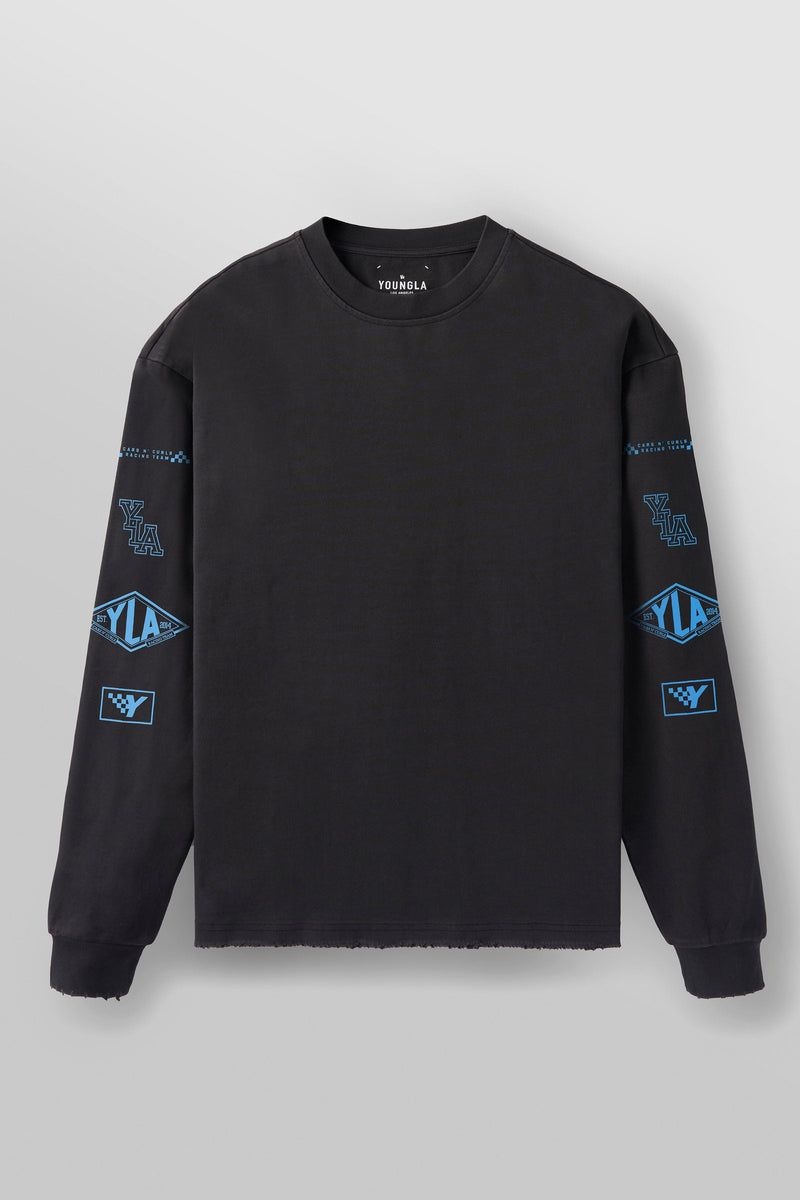 YoungLA 8037 , Excellence Longsleeves Charcoal | FM3971-264