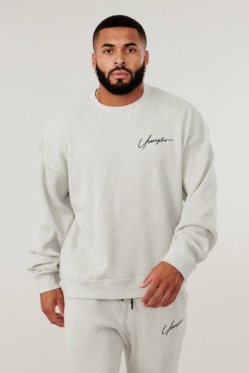 YoungLA 807 Cozy Thermal Longsleeves Oatmeal | UZ9461-578