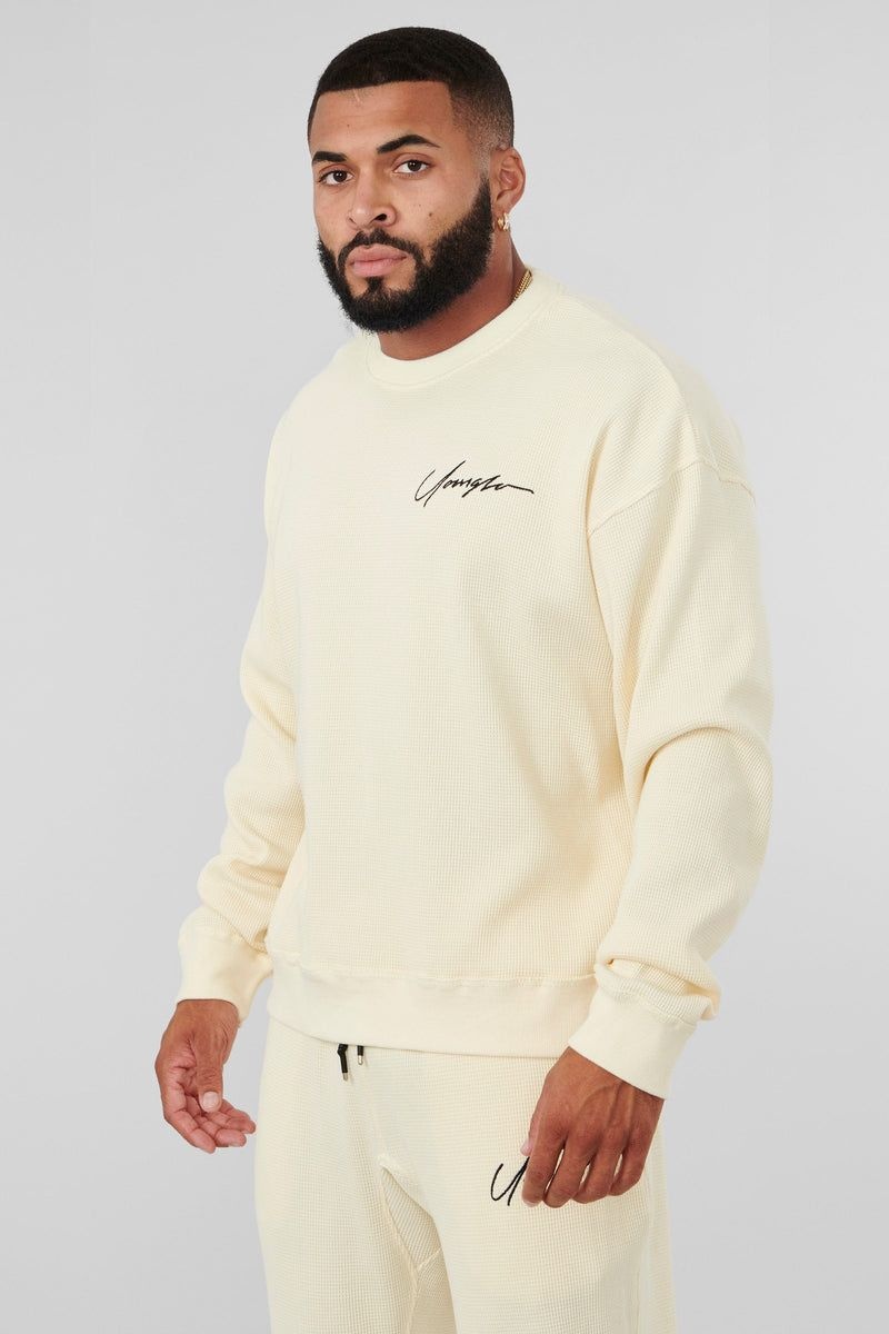 YoungLA 807 Cozy Thermal Longsleeves Off-White | PX6475-082