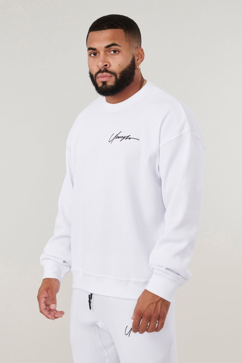 YoungLA 807 Cozy Thermal Longsleeves White | MA4105-962