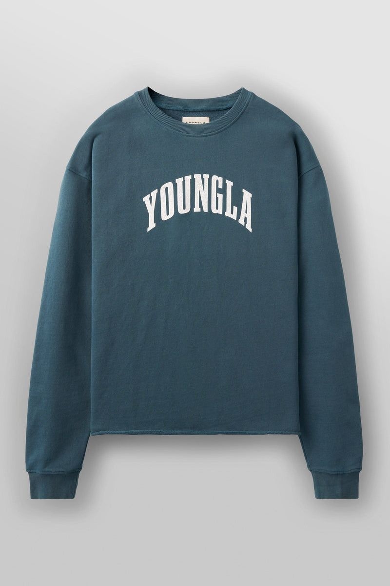 YoungLA 826 , Uni Crewneck Black Wash | MN0153-869