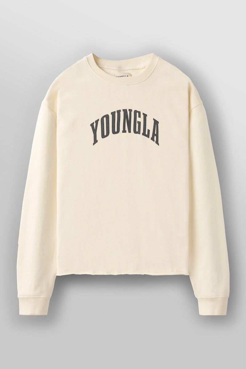 YoungLA 826 , Uni Crewneck Black Wash | MN0153-869