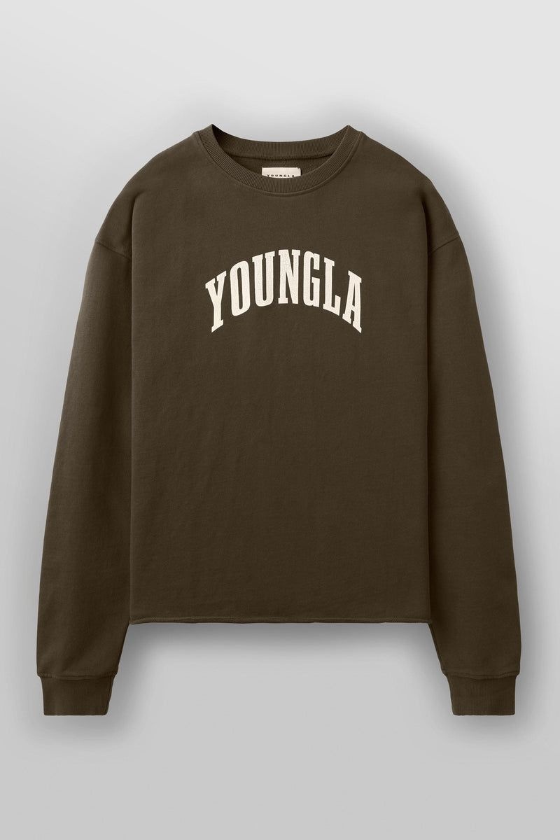 YoungLA 826 , Uni Crewneck Black Wash | MN0153-869