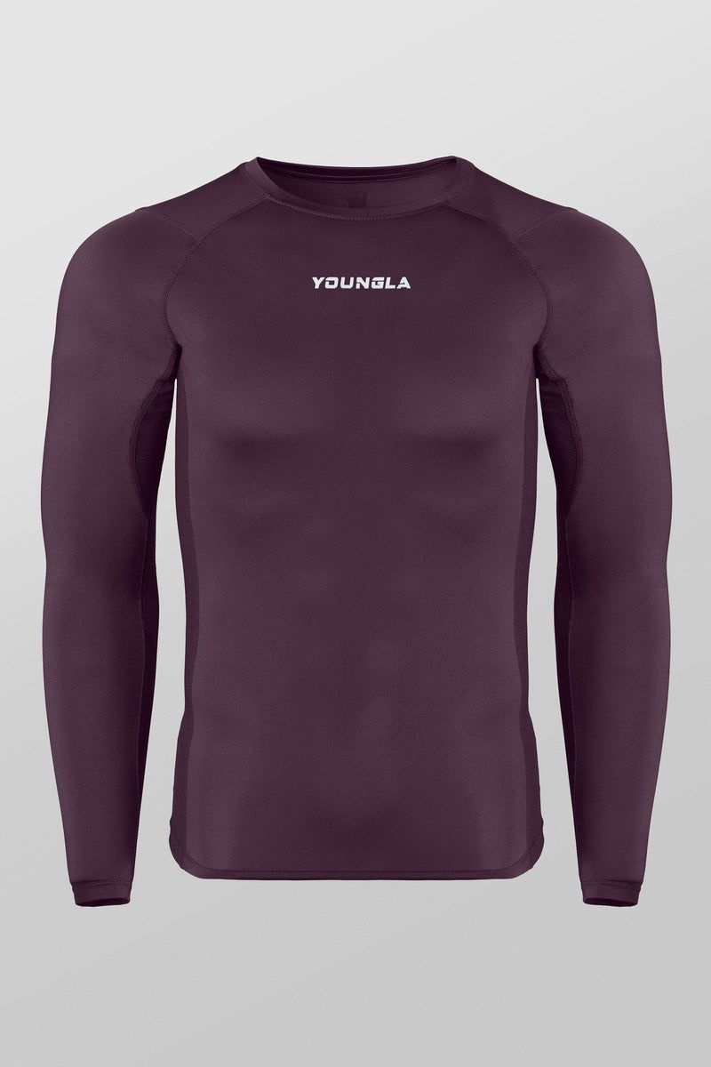 YoungLA 830 , FlexFit Compression Longsleeves Plum | AF7183-460